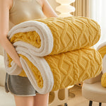 Thickened Blanket & Comforter – Soft Sofa Throw, Office Nap Blanket & Bed Cover brandscluster