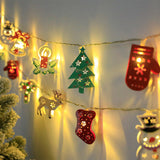 Christmas LED Light String Santa brandscluster
