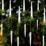 Christmas Candle LED Indoor Holiday Christmas Tree Ornaments  Festive Atmosphere Decoration Christmas Pendant brandscluster