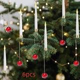 Christmas Candle LED Indoor Holiday Christmas Tree Ornaments  Festive Atmosphere Decoration Christmas Pendant - brandscluster