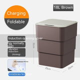 Kitchen Storage Box Trash Can Induction  Automatic Smart Dustbin brandscluster