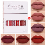 6 Boxes Matte Non-Stick Waterproof Lipstick Set – Long Lasting Lip Gloss for Women brandscluster