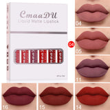 6 Boxes Matte Non-Stick Waterproof Lipstick Set – Long Lasting Lip Gloss for Women brandscluster