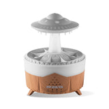 Raining Humidifier UFO Raindrop Aromatherapy Ultrasonic Water Drop Air Rain Humidifier 350ml 7 Colors LED Lamp Raindrop Aroma Diffuser brandscluster
