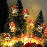 Christmas LED Light String Santa brandscluster