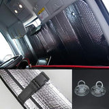Car Windshield Sunshade-Thicken 5-Layer Bubble Block Heat And Sun UV Rays, Front Windshield Sun Shade- Keeps Your Vehicle Cool New Silver brandscluster
