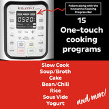 Instant Pot Duo Plus 9-in-1 Multicooker, Pressure Cooker, Slow Cook, Rice Maker, Steamer, Sauté, Yogurt, Warmer & Sterilizer, Includes App With Over 800 Recipes, Stainless Steel, 6 Quarts brandscluster