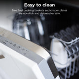 Ninja DZ401 Foodi 10 Quart 6-in-1 DualZone XL 2-Basket Air Fryer with 2 Independent Frying Baskets, Match Cook & Smart Finish to Roast, Broil, Dehydrate for Quick, Easy Family-Sized Meals, Grey brandscluster