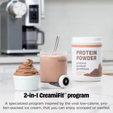 Ninja CREAMi Scoop & Swirl Ice Cream and Soft Serve Maker, Sorbet, Milkshake, Frozen Yogurt, Low Calories Program & More, 13-in-1, Soft Serve Handle & (2) CREAMi 2-in-1 16oz Pints, NC701 brandscluster