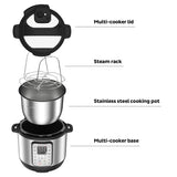 Instant Pot Duo Plus 9-in-1 Multicooker, Pressure Cooker, Slow Cook, Rice Maker, Steamer, Sauté, Yogurt, Warmer & Sterilizer, Includes App With Over 800 Recipes, Stainless Steel, 6 Quarts brandscluster