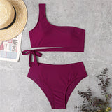 Women's High Waist Bikini Swimsuit With Straps brandscluster