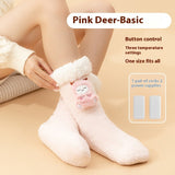 Thickened Fleece Warm Feet Electric Heating Socks brandscluster