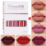 6 Boxes Matte Non-Stick Waterproof Lipstick Set – Long Lasting Lip Gloss for Women brandscluster