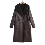 Women's Long Trench Coat Mid-length Overcoat Clothing brandscluster