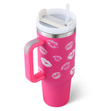 40 Oz Tumbler With Handle Straw Insulated, Stainless Steel Spill brandscluster