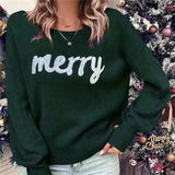 Women Crew Neck Sweater Loose PulloverNew Year Trendy Christmas Sweater brandscluster