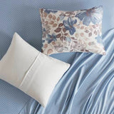Floral Comforter Set with Bed Sheets & Pillow Covers – Blue Queen Size | Soft & Elegant Bedding brandscluster