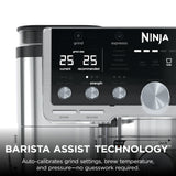 Ninja Luxe Café Pro Series, Espresso Machine, Drip Coffee, Cold Brew, Hot Water, Integrated Tamper, Built-in Grinder, Hands-Free Frother for Cappuccinos, Lattes, Americanos, Dairy or Non-Dairy, ES701 brandscluster