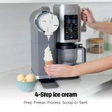 Ninja CREAMi Scoop & Swirl Ice Cream and Soft Serve Maker, Sorbet, Milkshake, Frozen Yogurt, Low Calories Program & More, 13-in-1, Soft Serve Handle & (2) CREAMi 2-in-1 16oz Pints, NC701 brandscluster