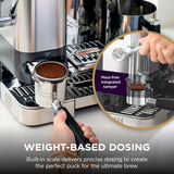 Ninja Luxe Café Pro Series, Espresso Machine, Drip Coffee, Cold Brew, Hot Water, Integrated Tamper, Built-in Grinder, Hands-Free Frother for Cappuccinos, Lattes, Americanos, Dairy or Non-Dairy, ES701 brandscluster