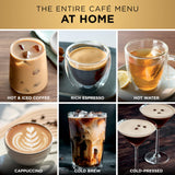 Ninja Luxe Café Pro Series, Espresso Machine, Drip Coffee, Cold Brew, Hot Water, Integrated Tamper, Built-in Grinder, Hands-Free Frother for Cappuccinos, Lattes, Americanos, Dairy or Non-Dairy, ES701 brandscluster