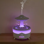Raining Humidifier UFO Raindrop Aromatherapy Ultrasonic Water Drop Air Rain Humidifier 350ml 7 Colors LED Lamp Raindrop Aroma Diffuser brandscluster
