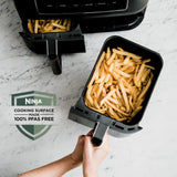 Ninja DZ401 Foodi 10 Quart 6-in-1 DualZone XL 2-Basket Air Fryer with 2 Independent Frying Baskets, Match Cook & Smart Finish to Roast, Broil, Dehydrate for Quick, Easy Family-Sized Meals, Grey brandscluster