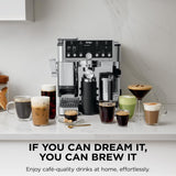 Ninja Luxe Café Pro Series, Espresso Machine, Drip Coffee, Cold Brew, Hot Water, Integrated Tamper, Built-in Grinder, Hands-Free Frother for Cappuccinos, Lattes, Americanos, Dairy or Non-Dairy, ES701 brandscluster