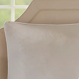 Embroidered 8-Piece Comforter Set – Neutral King Size Bedding with Pillow Shams & Sheets brandscluster