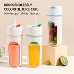 Kitchen Electric Juicer | USB Rechargeable Wireless Blender & Fruit Mixer with Ice Crush Cup & Food Processor brandscluster