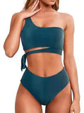 Women's High Waist Bikini Swimsuit With Straps brandscluster