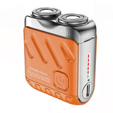 Portable Rotary Dual Ring Electric Shaver Men Travel Mini Shaver Double Floating Magnetic Blade Head Rechargeable Pocket Razors brandscluster