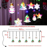 Painted Christmas Curtain Lights Holiday Layout Rubber-covered Wire Ambience Light brandscluster