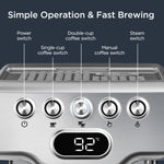 Geek Chef Espresso Machine, 20 Bar Espresso Machine With Milk Frother For Latte, Cappuccino, Macchiato, For Home Espresso Maker, 1.8L Water Tank, Stainless Steel, 4.2 ⭐⭐⭐⭐⭐” 345 ratings - brandscluster