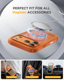 iPhone 17 Pro Max 360° Protection Case [ORANGE] : Front Screen + Back Cover + Camera Protection Inbuilt brandscluster