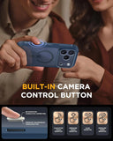 iPhone 17 Pro Max 360° Protection Case [BLUE] : Front Screen + Back Cover + Camera Protection Inbuilt brandscluster