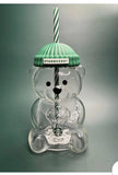 New Starbucks Latin American Glass Bear Bottle With Bear Tumbler Green Carry Bag brandscluster