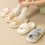 Fashion Cross Fluffy Slippers Women 4.2 ⭐⭐⭐⭐” 200 ratings - brandscluster