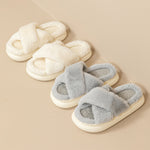 Fashion Cross Fluffy Slippers Women 4.2 ⭐⭐⭐⭐” 200 ratings - brandscluster