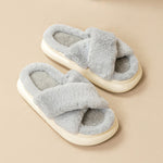 Fashion Cross Fluffy Slippers Women 4.2 ⭐⭐⭐⭐” 200 ratings - brandscluster
