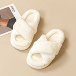 Fashion Cross Fluffy Slippers Women 4.2 ⭐⭐⭐⭐” 200 ratings - brandscluster