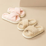 Fashion Cross Fluffy Slippers Women 4.2 ⭐⭐⭐⭐” 200 ratings - brandscluster