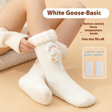 Thickened Fleece Warm Feet Electric Heating Socks brandscluster