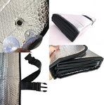 Car Windshield Sunshade-Thicken 5-Layer Bubble Block Heat And Sun UV Rays, Front Windshield Sun Shade- Keeps Your Vehicle Cool New Silver brandscluster