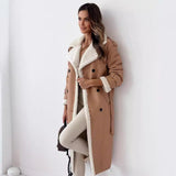 Women's Long Trench Coat Mid-length Overcoat Clothing brandscluster