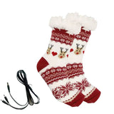 USB Electric Heating Warm Thickened Heating Room Socks brandscluster