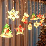 Painted Christmas Curtain Lights Holiday Layout Rubber-covered Wire Ambience Light brandscluster