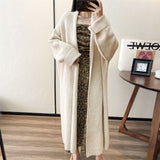 Solid Color Lazy Style Loose Mid-length Sweater Coat Women's Fashion brandscluster