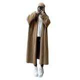 Solid Color Lazy Style Loose Mid-length Sweater Coat Women's Fashion brandscluster