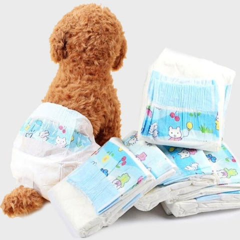 BNF® Pet Dog Puppy Pants Bitch Season Menstrual Sanitary Nappy Diaper Blue S brandscluster